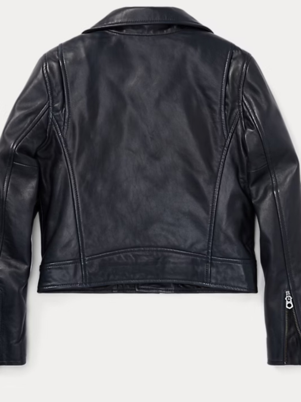 Ralph Lauren Black Leather Jacket. Girl. Size L (13/14) - Picture 2 of 8